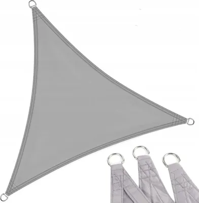 Zdjęcie produktu dla Żagiel Przeciwsłoneczny Zaciemniacz Parasol Ogrodowy 3X3X3M Szary