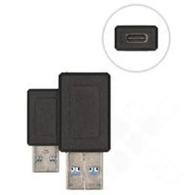 Produktbild von Goobay USB 3.0 SuperSpeed Adapter auf USB-C, schwarz, USB C, USB A, Schwarz