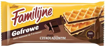 Zdjęcie produktu dla Wafle Familijne Gofrowe Czekoladowe 130g