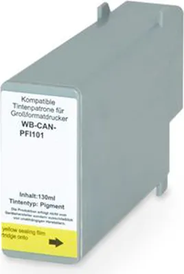 Produktbild von Kompatibel Druckerpatrone für Canon PFI-101BK Schwarz von ABC
