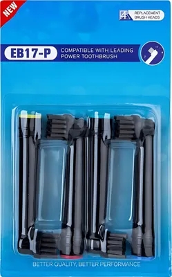 Produktbild von 8 Stück Ersatzbürstenköpfe für Oral-B Zahnbürsten EB17-P – Hochwertige Ersatzköpfe für Oral-B Zahnbürsten