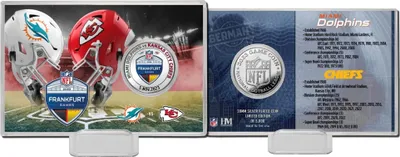 Obrázok produktu pre Strieborná minca NFL Frankfurt Game Card Chiefs vs. Dolphins