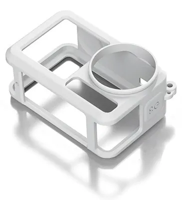 Immagine prodotto di Per DJI Action 5 Pro / 4 / 3 Camera Copertura protettiva in silicone con protezione dell'obiettivo Bianco