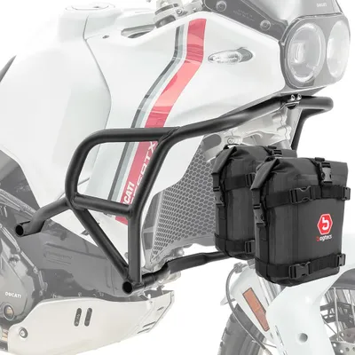 Image de Kit pare-chocs + sacoches pour Ducati DesertX 22-25 Motoguard MK13 noir