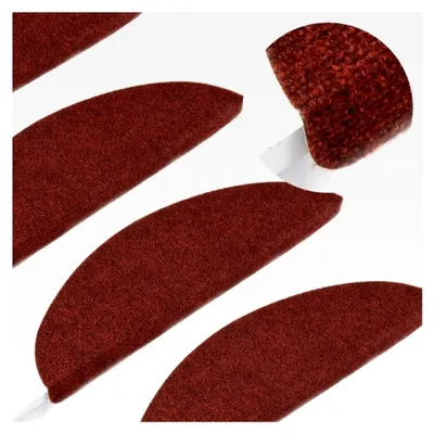 Produktbild von Selbstklebende Stufenmatten 15 Stück 56x17x3cm rot