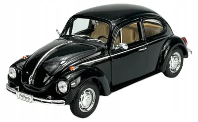 Produktbild von Welly VW Volkswagen Käfer Metallmodell schwarz 1:24