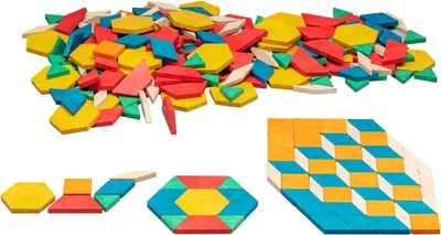Immagine prodotto di KNOW: Apprendimento attivo - Blocchi a forma geometrica, 250 pezzi - RE-Wood