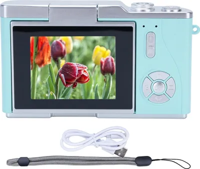 Zdjęcie produktu dla Aparat cyfrowy do fotografii, 1080P, 48 MP, 2,4-calowy wyświetlacz HD, 8-krotny zoom elektroniczny, wideo, zielony