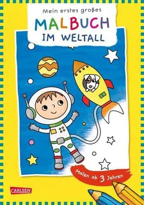 Obrázok produktu pre Ausmalbilder für Kita-Kinder: Mein erstes großes Malbuch: Im Weltall