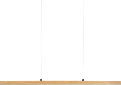 Obrázok produktu pre BELIANI LED závesná lampa svetlé dubové drevo minimalistický dizajn so stmievačom na diaľkové ovládanie osvetlenie moderný štýl obývačka jedáleň