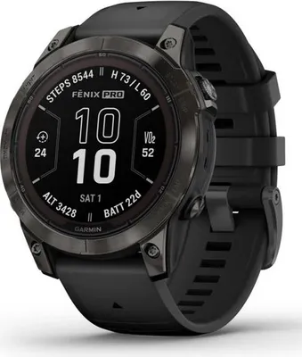 Produktbild von Garmin Fenix 7 Pro 47mm Saphir Solar Carbon Grau