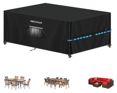 Produktbild von Abdeckung Gartenmöbel Wasserdicht 420D Oxford 200x100x75cm Schwarz
