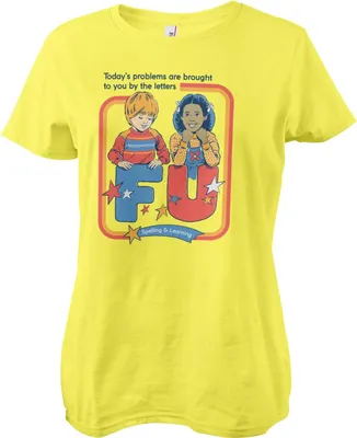 Produktbild von Todays Problems Girly Tee - Medium - Yellow