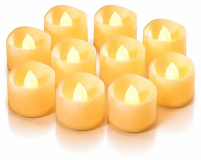 Produktbild von INF 10er-Pack LED-Teelichter, batteriebetriebene flammenlose Kerzen