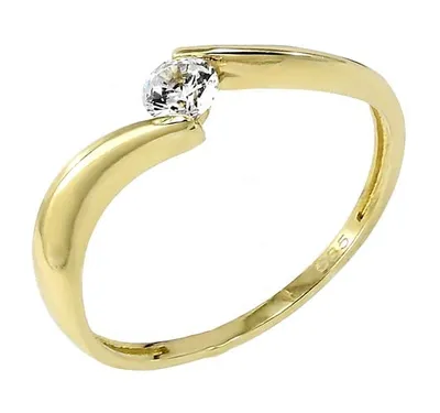 Produktbild von 14 Karat Goldring Glare581 Ringgröße 52, Breite 20 mm, hypoallergen