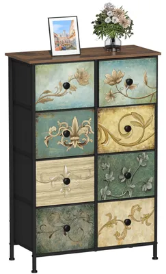 Image de Armoire bohème avec 8 tiroirs pour l'organisation