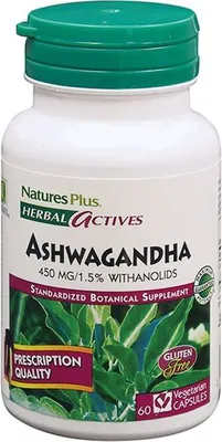 Produktbild von Natures Plus Ashwagandha - 60 veg. Kapseln