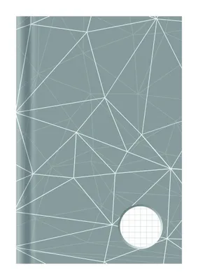 Image de STYLEX® 76381 Kladde - A5, kariert, grau/weiß, 96 Blatt