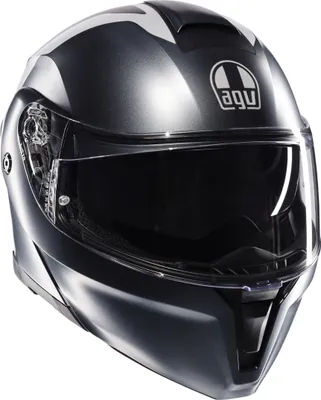 Image de Casque AGV Streetmodular Resia, gris mat/rouge, 2XL (63/64)