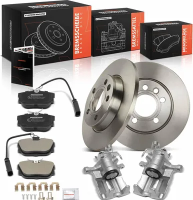 Productafbeelding van Frankberg 2x Remklauw+2x Remmen+4x Remblokken Achter voor VW Transporter IV Bus