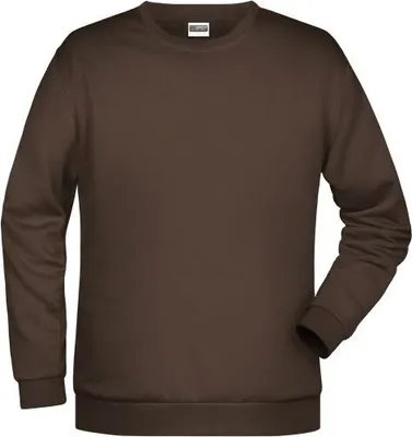 Produktbild von Klassisches Rundhals Sweatshirt für Herren brown, Gr. S