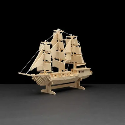 Produktbild von Holzbau Segelschiff 80Teile