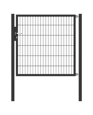 Produktbild von Alberts Einzeltor Flexo mit Zubehör, zum Einbetonieren, anthrazit, Breite 125 cm, Höhe 120 cm