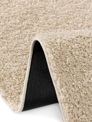 Produktbild von benuta Teppich Wohnzimmer Soho Creme 60x120 cm Hochflorteppich Wohnzimmerteppich Rechteckig Rutschfest Flauschig Plüsch Shaggy Weich