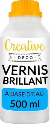 Image de Creative Deco Vernis Acrylique Brillant 500 ml - Laque Incolore
