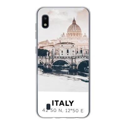 Produktbild von MuchoWow® Handyhülle Schutzhülle Hülle für Samsung Galaxy A10 Italien - Brücke - Fluss Silikon Softcase Handy Hülle - Schutzhülle