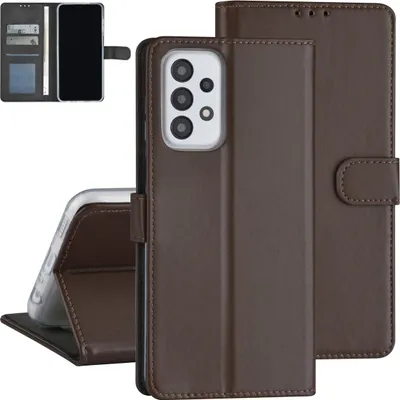Produktbild von Samsung Galaxy A23 Case - Card holder for 3 cards - Magnetic closure - Brown