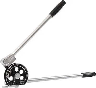 Zdjęcie produktu dla Giętarka rur - Ręczna giętarka rur do gięcia o 180° - Do rur o średnicy 1,6 cm - Do aluminium i stali nierdzewnej - Do instalacji sanitarnych, grzewczych i budowlanych