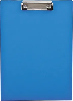 Zdjęcie produktu dla 5 szt. tabliczek z zaciskiem 236 x 321 cm, zacisk srebrny, polipropylen niebieski