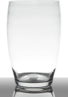 Produktbild von INNA-Glas Blumenvase Glas Henry, Trichter - rund, klar, 25cm, Ø 15cm - Tischvase - Deko Glas