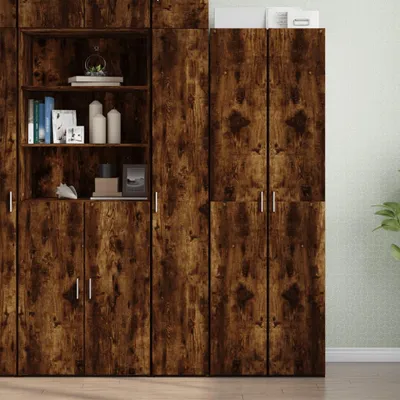 Obrázok produktu pre vidaXL Highboard smoke oak 30x42,5x185 cm materiál na báze dreva