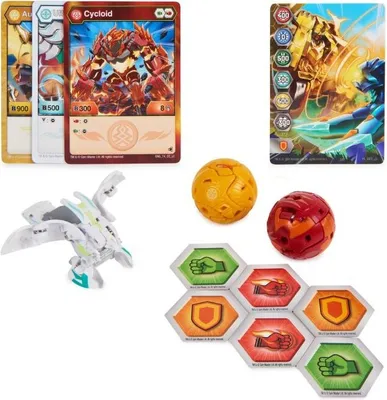 Produktbild von Spin Master 6066092 Bakugan Legends 2023 Starter Pack mit 3 Bakugan (1 Ultra und 2 Basic Balls) verschiedene Varianten, zufllige Auswahl