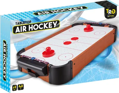 Produktbild von Airhockey-Tisch 55 x 30,5 x 9 cm mit 2 Drückern und Puck, ab 8 Jahren
