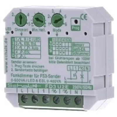 Produktbild von Schalk Steuerungstechnik Funk-Universal-Dimmer FD3U2E9 für LED/ESL