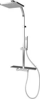 Produktbild von Duschsäule inkl. Thermostat Schulte Square chrom D963510 02