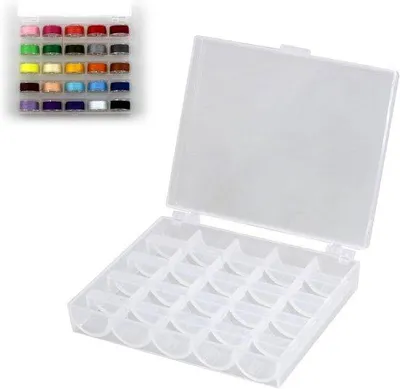Immagine prodotto di Contenitore in plastica per accessori da cucito, 25 scomparti