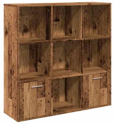 Obrázok produktu pre Regál na knihy vo vzhľade regenerovaného dreva 98x29x97,5 cm materiál na báze dreva