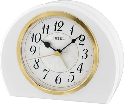 Obrázek produktu pro Hodiny Seiko QXE054W Stolní hodiny z olšového dřeva