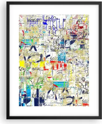 Produktbild von Gerahmtes Poster - Schwarzer Rahmen - Straße Graffiti Wand Wandmalerei - 40x50 cm - Wand Bild - Wanddeko - Wandbilder - Wandposter - Bilderrahmen - Bilder - Kunstdruck - Wandbild - P2BPA40x50-2907