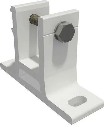 Produktbild von Markisen Wandkonsole Alu Wandhalterung mit Befestigung 40mm SPP058 weiß 1er Set