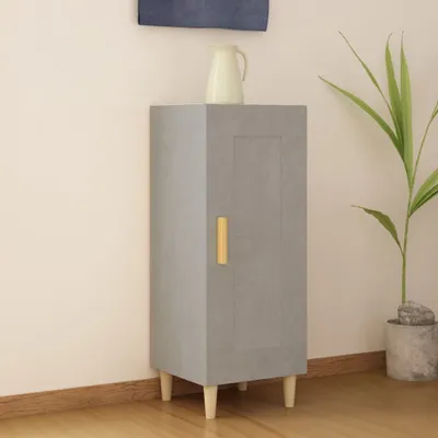 Immagine prodotto di vidaXL Credenza grigio cemento 34,5x34x90 cm materiale a base di legno