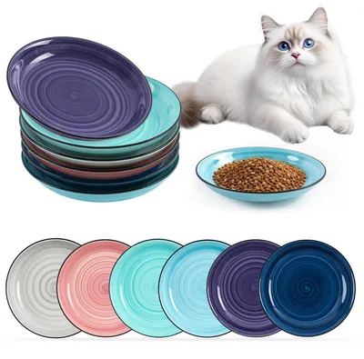 Image de Gamelle pour chat, en céramique, lot de 6, couleur C