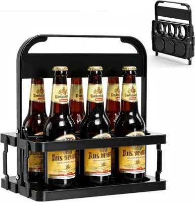 Produktbild von Flaschenhalter 12 Flaschen, 2 Stück, Kunststoff, stapelbar, für Küche