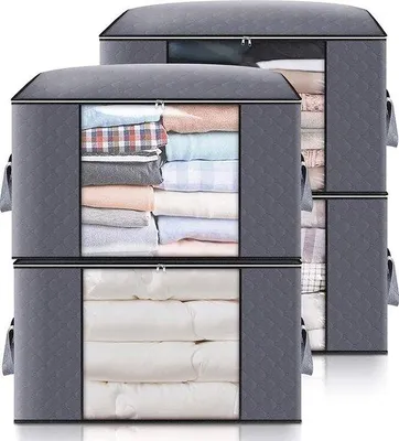 Produktbild von Famanu Kleidungshülle Organizer Aufbewahrungstasche - Faltbar, 4er Set