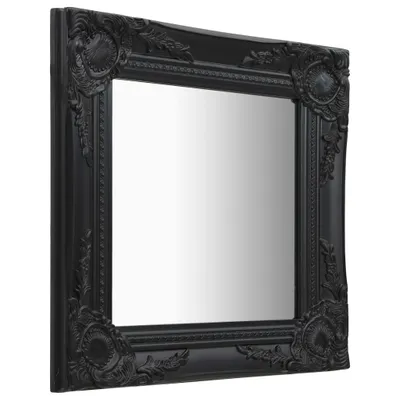 Produktbild von vidaXL Wandspiegel im Barock-Stil 40x40 cm Schwarz