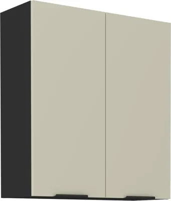 Zdjęcie produktu dla Wysoka szafka wisząca AGAFIJA - szerokość 80 cm, kaszmir / czarny